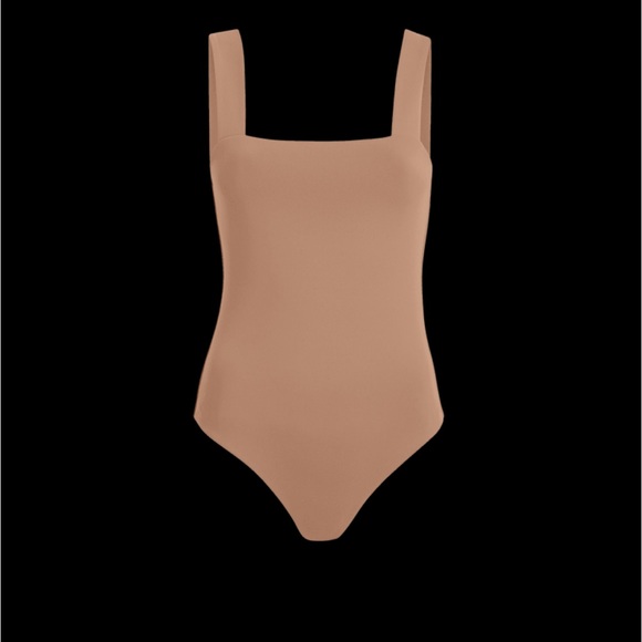 NUUDS | Square neck tank bodysuit *cinnamon* - Picture 2 of 6